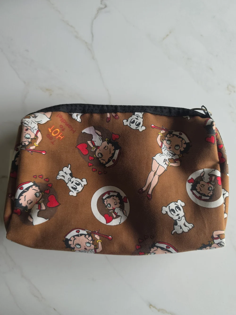 Vintage Betty Boop Nurse Cosmetic Travel Bag Pouch 2008 King Features